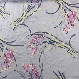 Vintage light purple orchid georgette fabric yardage